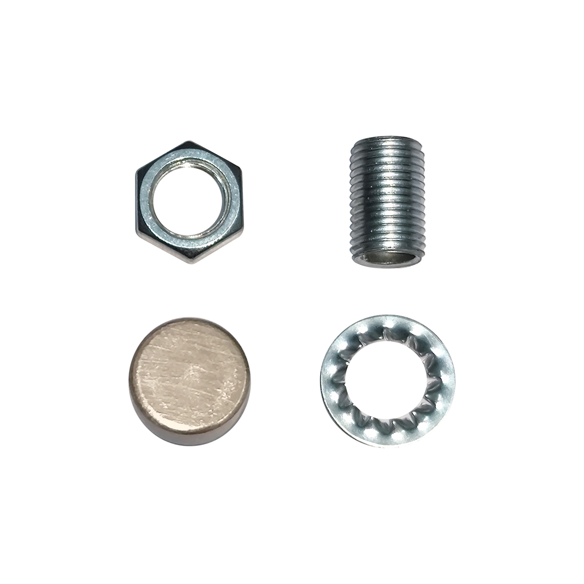 D0983SN  Hayes Thumb Nut (1pc) Satin Nickel, c/w Threaded Rod, Washer & Nut